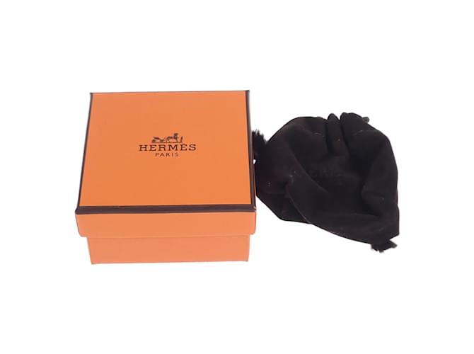 Hermès Etrier Charm Twilly Scarf Ring Silvery - view 4