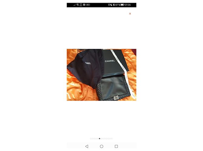 Borsa a mano Chanel Boy Large Nera con Catena Nero - vista 2