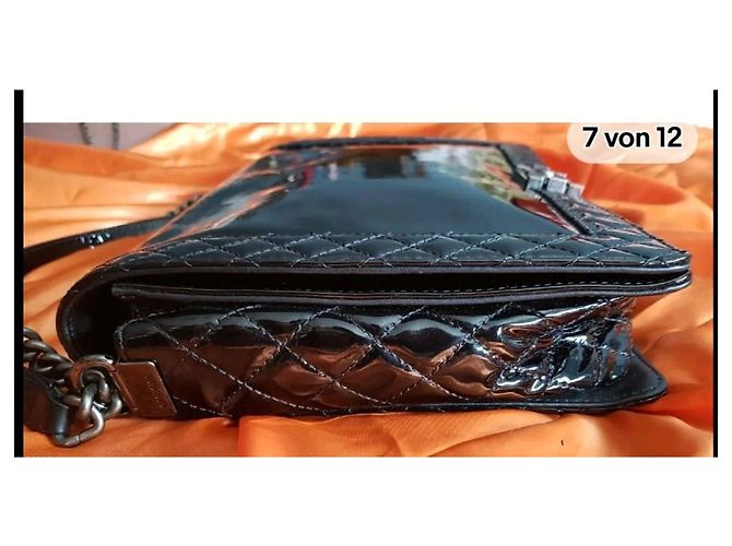 Borsa a mano Chanel Boy Large Nera con Catena Nero - vista 5