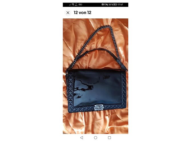 Borsa a mano Chanel Boy Large Nera con Catena Nero - vista 6