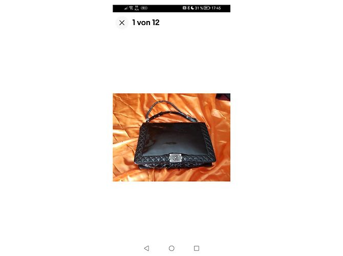 Borsa a mano Chanel Boy Large Nera con Catena Nero - vista 7