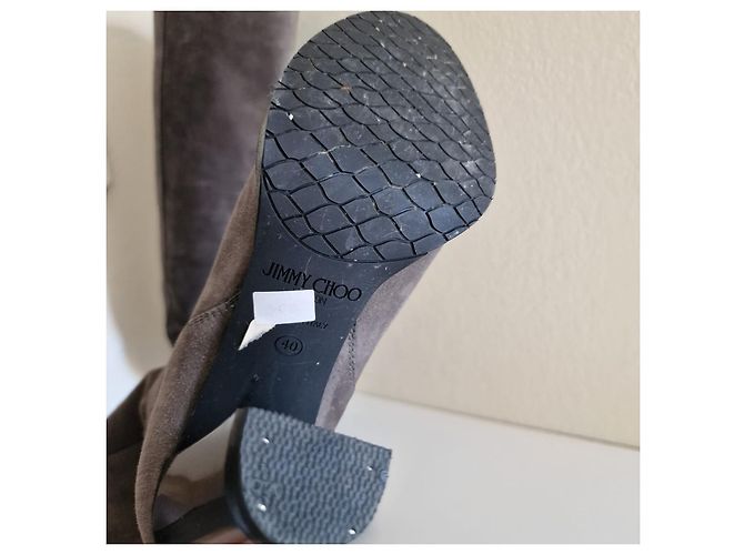 Botas Jimmy Choo de ante gris - vista 4