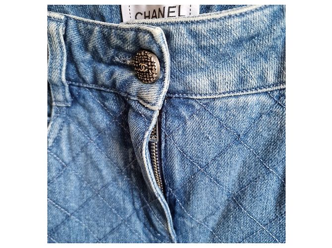 Jeans Chanel Blu in Cotone - vista 3