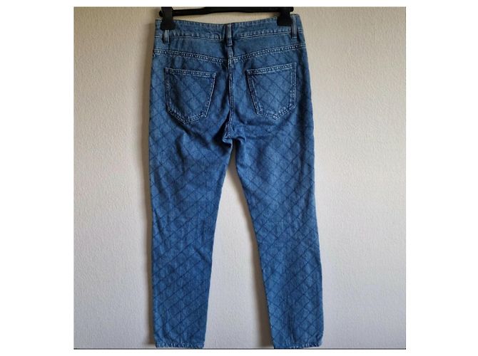 Jeans Chanel Blu in Cotone - vista 4
