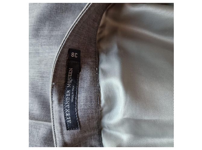 Calça Alexander Smith de lã cinza - vista 4