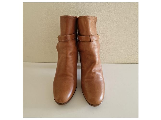 Botines Chloé de piel marrón Castaño - vista 3