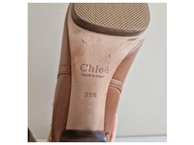 Botines Chloé de piel marrón Castaño - vista 6