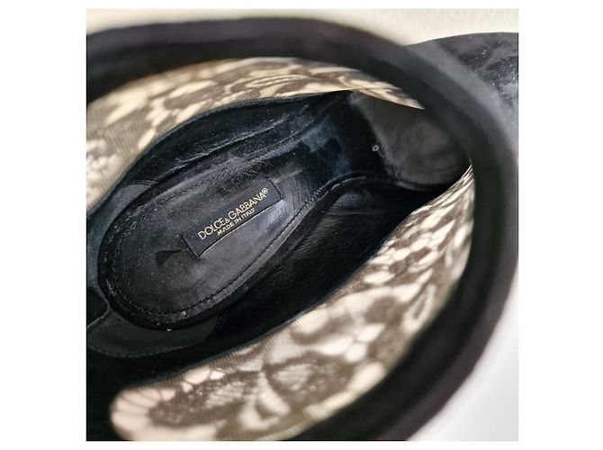 Botines Dolce & Gabbana de ante negro - vista 6