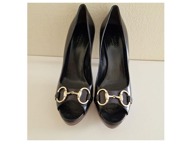 Décolleté Gucci in pelle nera Nero - vista 2