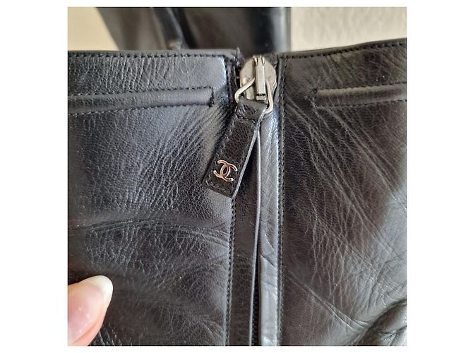 Stivaletti Chanel in pelle nera Nero - vista 5