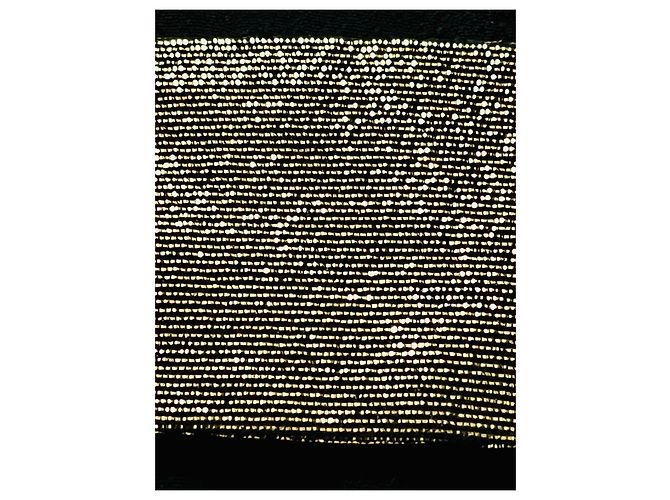 Diane Von Furstenberg Vestido DvF Evangeline com faixa dourada e forro de seda Preto Dourado - vista 9