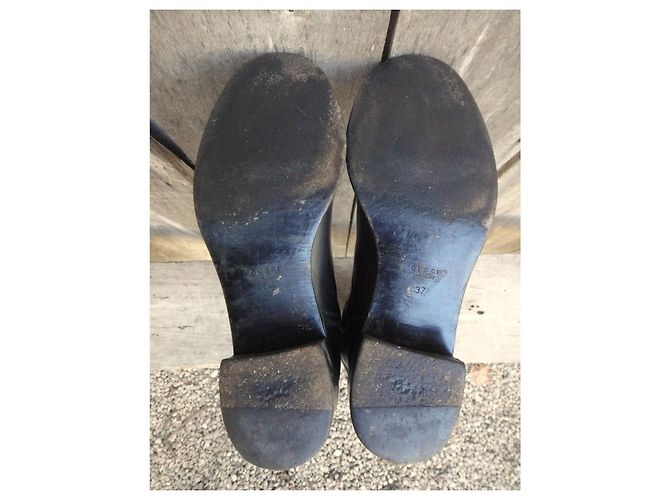 Botas Gucci de cuero negras 38 FR Negro - vista 6