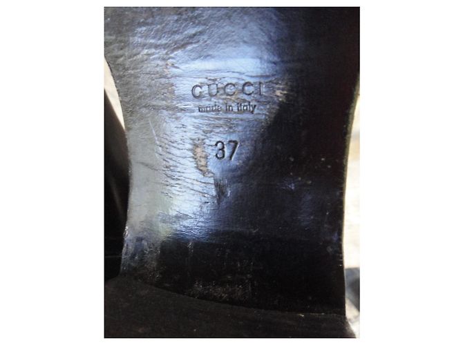 Botas Gucci de cuero negras 38 FR Negro - vista 7
