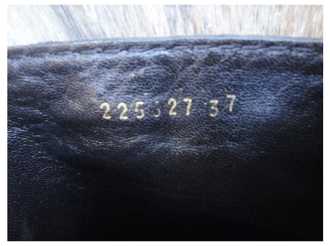 Botas Gucci de cuero negras 38 FR Negro - vista 8