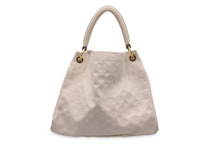 Louis Vuitton Bolso tote Artsy MM de cuero con monograma Empreinte blanco - vista 3