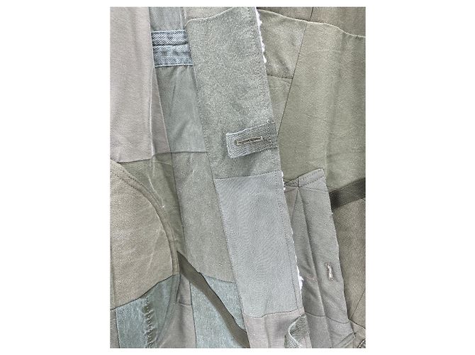 Abrigos Greg Lauren T.International M Algodón Caqui - vista 3