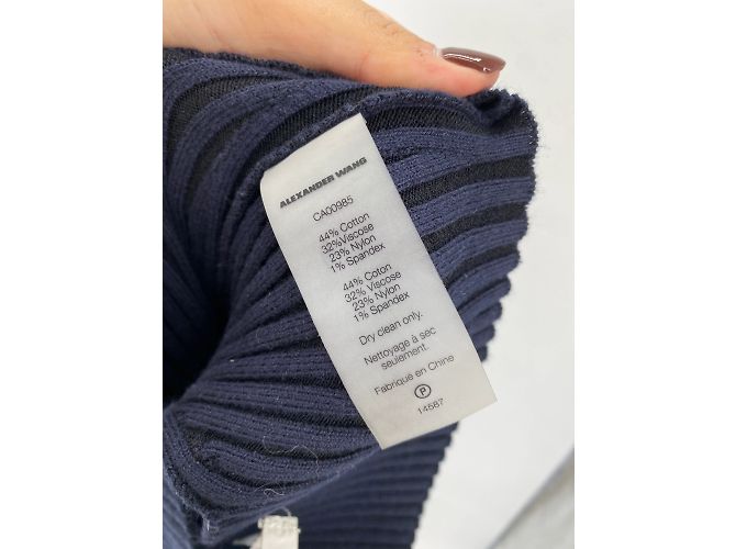 T By Alexander Wang T de Alexander Wang tops T.International S Algodón Azul marino - vista 5