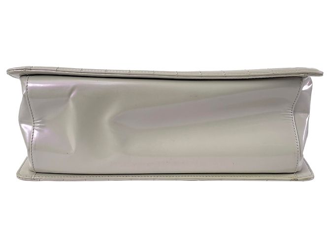 Chanel Grey Iridescent Patent Boy Reverso Einkaufstasche Grau - Ansicht 5