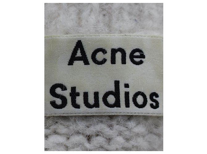 Acne Studios – Kazia – Übergroßer gestreifter Strickpullover aus mehrfarbigem Acryl Python drucken - Ansicht 4