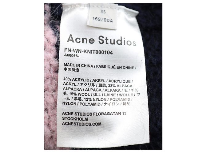 Acne Studios – Kazia – Übergroßer gestreifter Strickpullover aus mehrfarbigem Acryl Python drucken - Ansicht 5