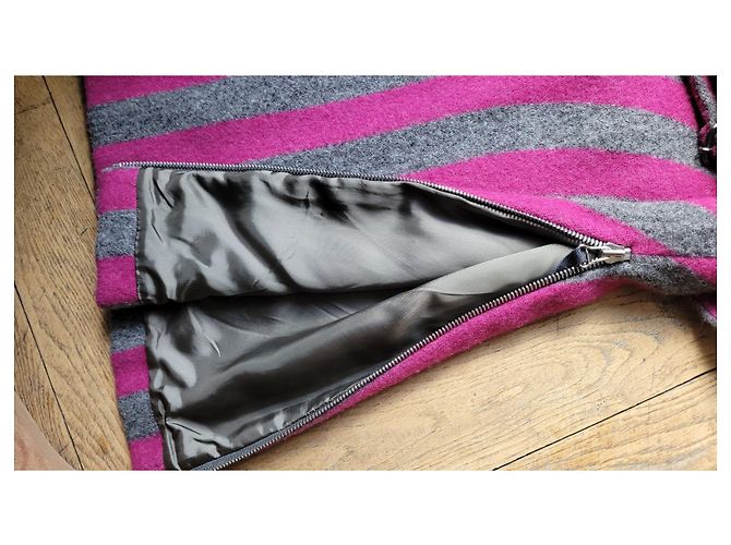 Dries Van Noten Wollkleid Dunkelgrau Anthrazitgrau - Ansicht 2