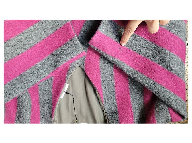 Dries Van Noten Wollkleid Dunkelgrau Anthrazitgrau - Ansicht 3