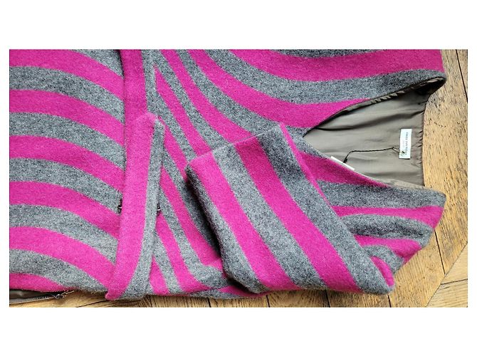Dries Van Noten Wollkleid Dunkelgrau Anthrazitgrau - Ansicht 4