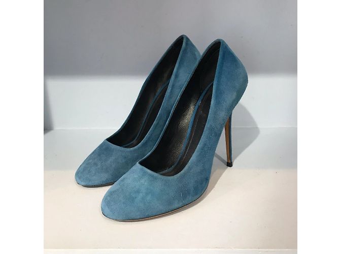 Céline Tacchi CELINE T.EU 39.5 Camoscio Blu - vista 4