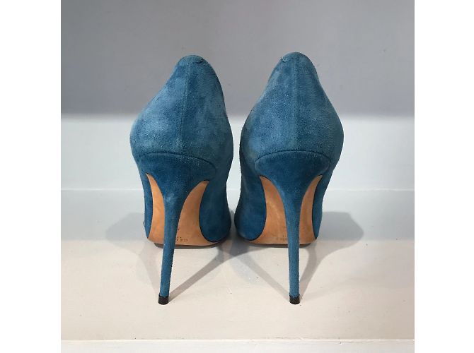 Céline Tacchi CELINE T.EU 39.5 Camoscio Blu - vista 5