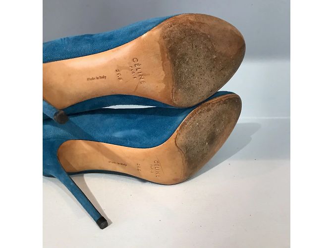 Céline Tacchi CELINE T.EU 39.5 Camoscio Blu - vista 6