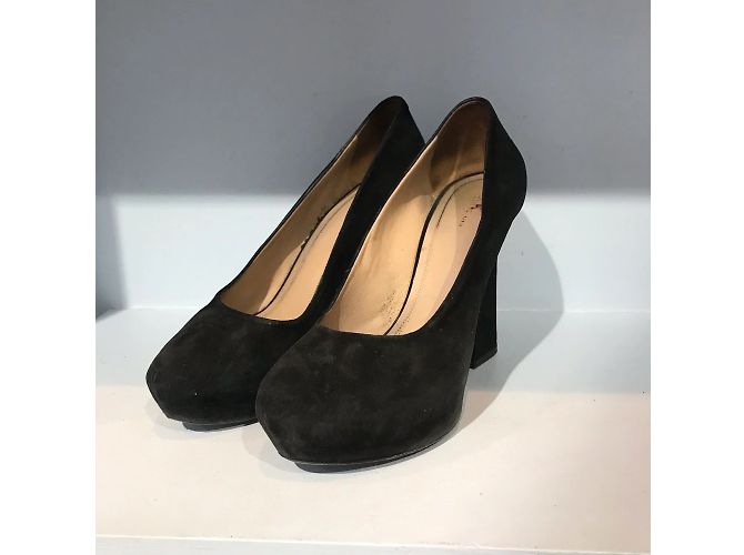 Céline Tacchi CELINE T.EU 39.5 Camoscio Nero - vista 3