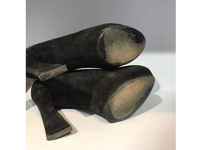 Céline Tacchi CELINE T.EU 39.5 Camoscio Nero - vista 5