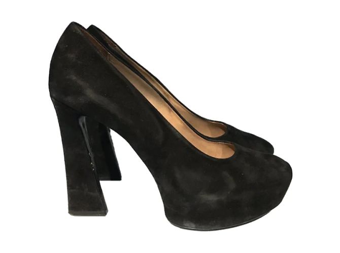 Céline Tacchi CELINE T.EU 39.5 Camoscio Nero - vista 7