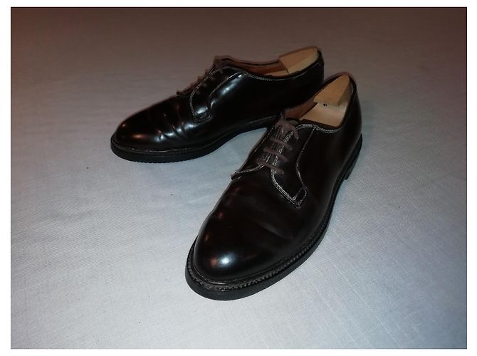 Autre Marque Derbies de couro chocolate para mulher - vista 2