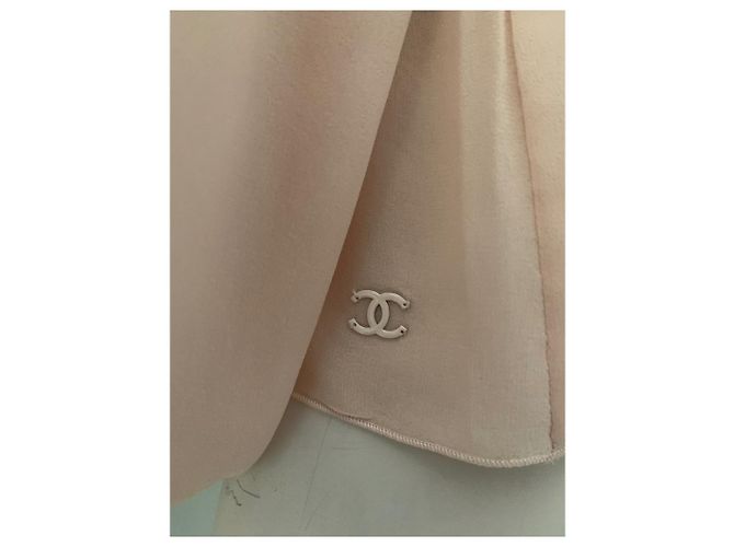 Top Chanel de seda rosa - vista 11