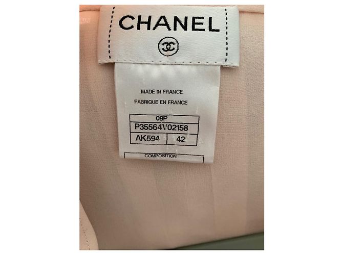 Top Chanel de seda rosa - vista 13
