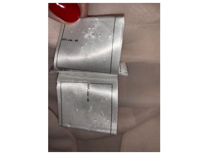 Top Chanel de seda rosa - vista 14