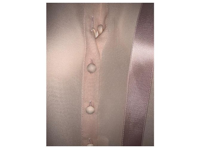 Top Chanel de seda rosa - vista 6