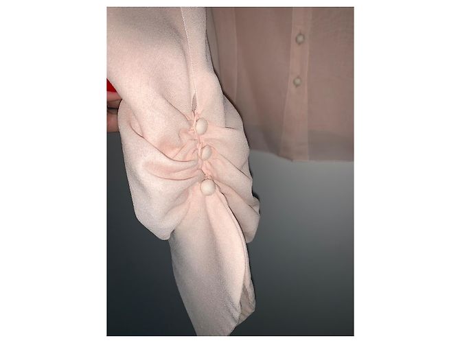 Top Chanel de seda rosa - vista 8