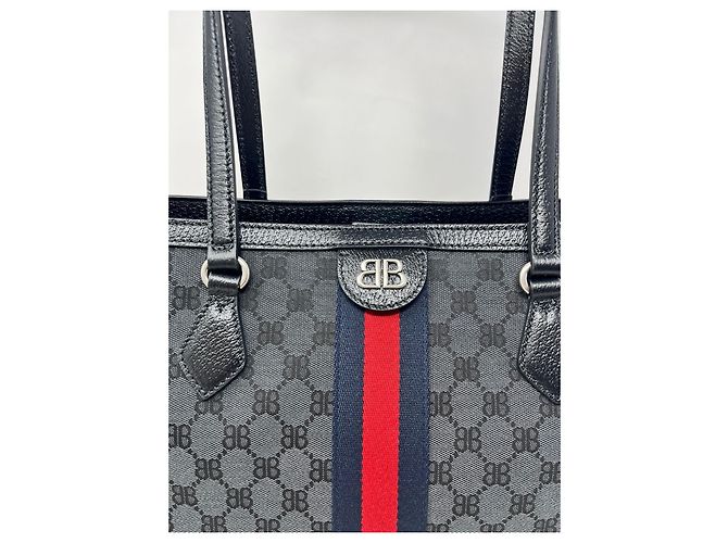 BORSA SHOPPING GUCCI X BALENCIAGA Nero - vista 13