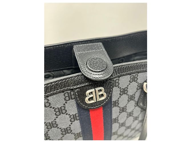 BORSA SHOPPING GUCCI X BALENCIAGA Nero - vista 6