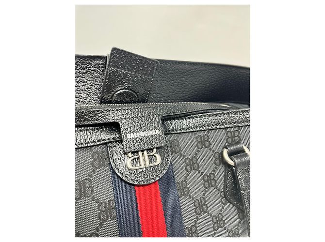BORSA SHOPPING GUCCI X BALENCIAGA Nero - vista 7