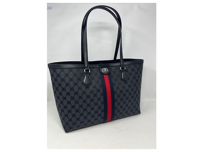 BORSA SHOPPING GUCCI X BALENCIAGA Nero - vista 8