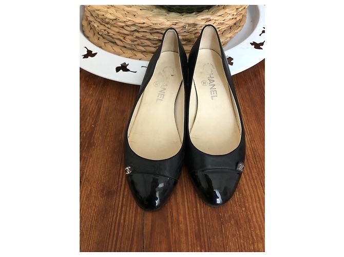Bailarinas Chanel en cuero negro - vista 10