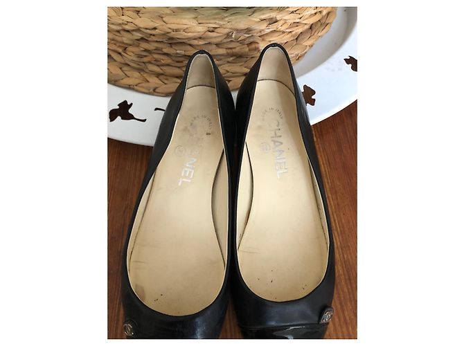 Bailarinas Chanel en cuero negro - vista 9