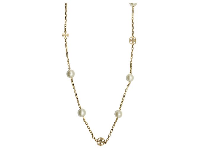 Tory Burch Collar de cadena de perlas artificiales - vista 2