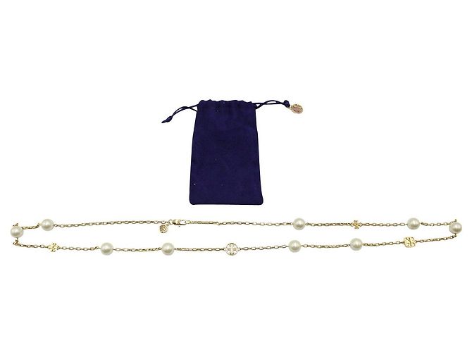 Tory Burch Collar de cadena de perlas artificiales - vista 3