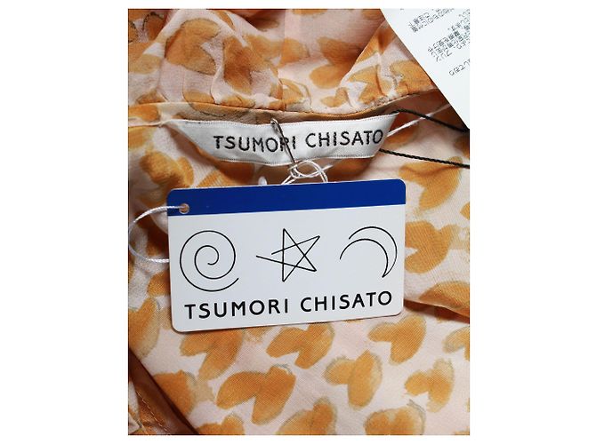 Tsumori Chisato Abito in Seta Multicolor con Ricamo Funghi - vista 5