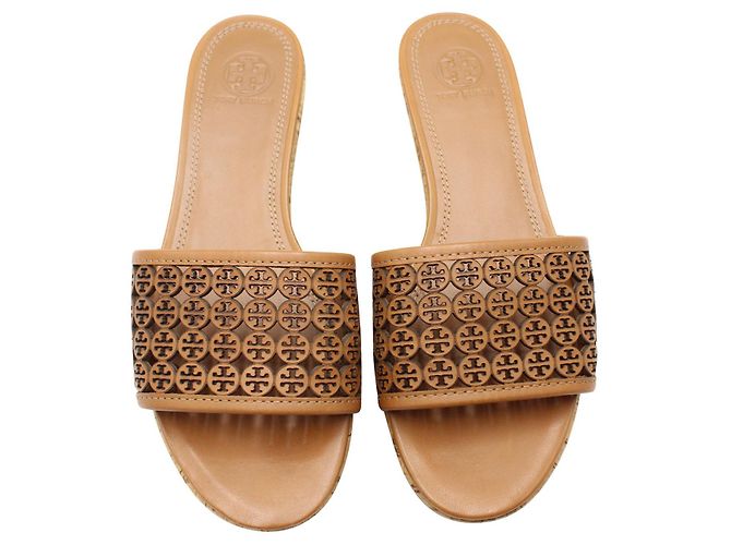 Brown Tory Burch Elaine Wedges - view 3