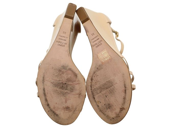 Stuart Weitzman Nackte Lackleder-Wedges - Ansicht 5